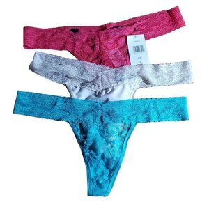 Rene Rofe Womens Lace Thing 3pc Set Pink White Blue